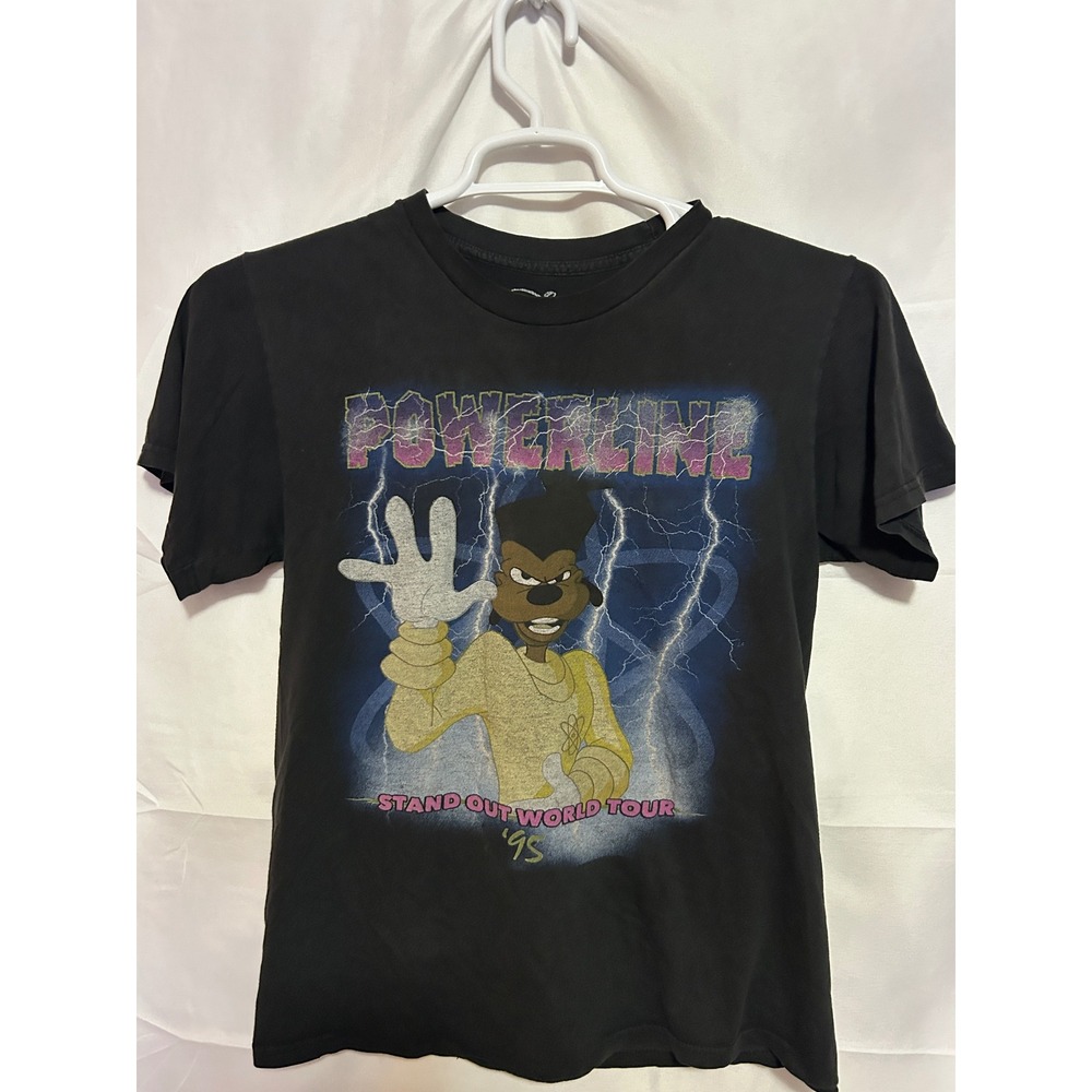 Disney A Goofy Movie Powerline Stand Out World Tour 95 Graphic Tee Black Small
